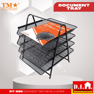 TM DT-500 Document Tray Metal 4 Layers High Capacity Executive Organizer