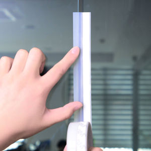 PVC Self Adhesive Flexible Door Bottom Sealing Strip Guard Sealer Stopper Door Weatherstrip Guard Wind Dust Blocker Sealer Stopper Door Seal