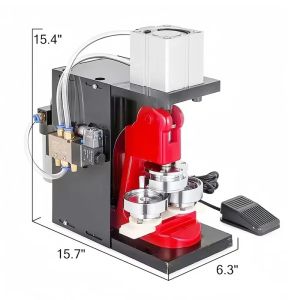FFBH Penumatic Badge Making Machine for 25/32/37/44/50/56/58/75MM Badge Maker Pin Button Press Cutter Making Machine Only Machine Z5Q1T