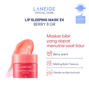LANEIGE Lip Sleeping Mask Berry 20 gr - Pelembab Bibir Masker Bibir Moisturizing
