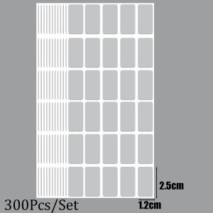 【XZxinzhan】300Pcs Waterproof PET Label Stickers Kitchen Spice Bottle Jars Classification Labels Home Office Self-adhesive Category Storage Sticker