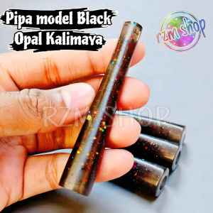 pipa cangklong once model kalimaya black opal unik antik