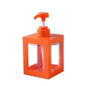 COOLCELLS Hình vuông Chai đựng Kem dưỡng da Có thể đổ đầy lại Trong suốt Bình bơm xà phòng Bền Nhựa Chai nước rửa tay dạng gel Rửa cơ thể