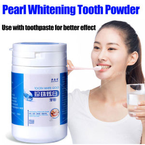 Teeth whitening tooth powder 50g probiotic pearl tooth cleaning powder removes tartar oral health removes stains fresh breath removes dental plaque stains oral odor whitening toothpaste