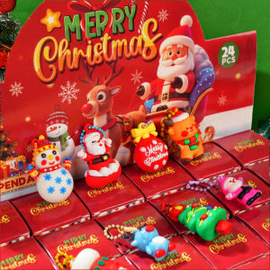 hananre 24pcs Christmas Themed Party Key Ring Gift Pack Surprise Box Suitable As Christmas Gift Party Gift Best For Christmas