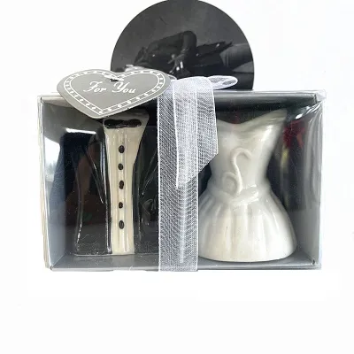 【SLN】wedding gift salt and pepper seasoning small and convenient heart-shaped wedding souvenir gift wedding bride gift