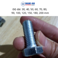 Bulong M16 cấp bền 8.8, bu lông lục giác M16, bu lông 8.8, độ dài: 30-&gt;200 mm. Màu: Đen, Vàng, Trắng. 
