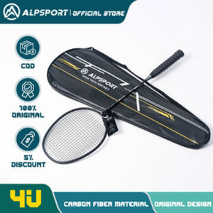 -- ALPSPORT RR 2Pcs With Bag 100% orginal Carbon 4U G5 25Lbs Badminton Racket Profesiona