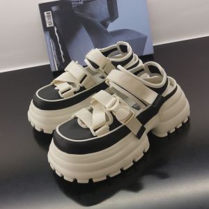 2024 Mùa Hè Mới Của Phụ Nữ Miếng Bọt Biển Đáy Rỗng Dép hình nêm thời trang Dép Cho Phụ Nữ