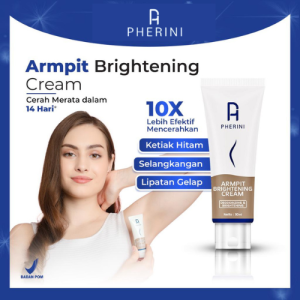 PHERINI Pemutih Ketiak Armpit Brightening Cream Pencerah Area Lipatan Gelap Selangkangan Leher Hitam Ampuh Original