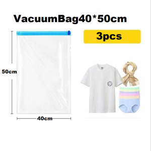 (3pcs) Travel Storage Resealable Vacuum Bags Vacuum Storage Bag Compression Bag /hand pump