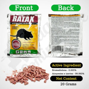 5packs Mouse Poison Bait Rat Killer and Repellent for Home Powerful Fast-Acting Rat Bait