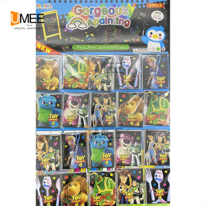 20pcs Party Gift Character Fill Color Scratch Card for Party Gift-Lootbag Filler