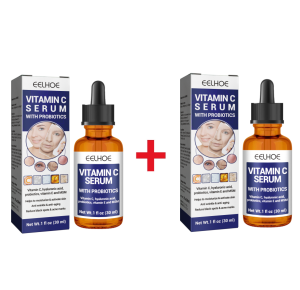 EELHOE Vitamin C Serum With Probiotics Anti-Aging Face Serum Brightening Skin Whitening Anti Wrinkle Essential Care Skin Item For Women Hyaluronic Acid Dark Spot Remover Korean Skin Care Products Skincare