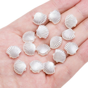 10/30pcs/Bag High Quality ABS Pearl Beads Charms Heart Star Shell Pendant for Earring Bracelet DIY Jewelry Making Accessories