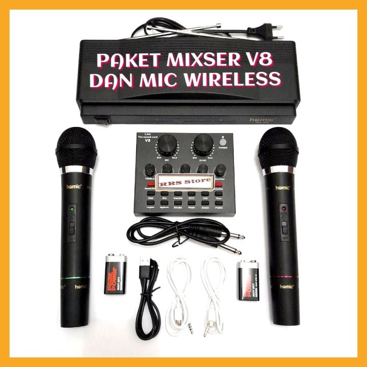 RRS STORE PAKET ALAT KAROKE RECODING MURAH SONKAT SOUNCAD MIXSER