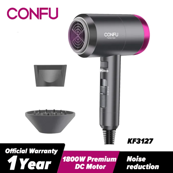 CONFU Hair Dryer Blow Dryer Ionic Hair Dryer Hairdryer Blowdryer 1800W ...