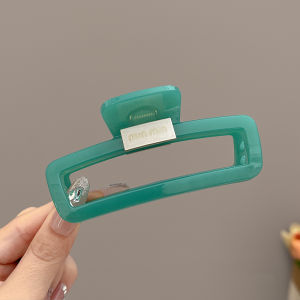 Zy Fashion Korean Style Large Acrylic Hair Clip for Women Elegant Letter Shark Clip Fashion Girl Hair Clamp