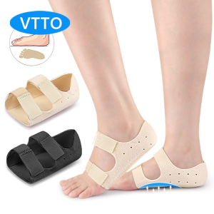 VTTO 1Pair Gel Arch Support Sleeve Cushioned Soft Elastic Gel Pad Fabric Arch Sock for Flat Foot Pain Relief Plantar Fasciitis Heel Spurs