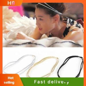 HB Women Stylish Elastic Bling Hair Band Double Braided Glitter Headband Hair Hoop