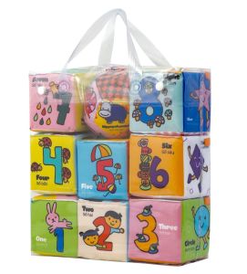 Bộ Đồ Chơi Hình khối Xúc Xắc Tặng Kèm Bóng Vải Lalala Baby - Travel Block