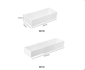 ✳️TSG65✳️ PS Expandable Drawer Organizer Trays Drawer Divider Organizers Box Cosmetics Organizer Trays Stationery Organizer Box Desk Drawer Organizer Trays Kitchen Drawer Organizers Trays Kitchen Utensils Sorting Trays Drawer Organizer Box