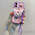 Phone Case VIVO Y04 Y29s Y39 5G Y29 4G Cute Colour 3D Plush Cartoon Casing Lens Protection Silicone Soft Back Cover with Dolls Lanyard. 