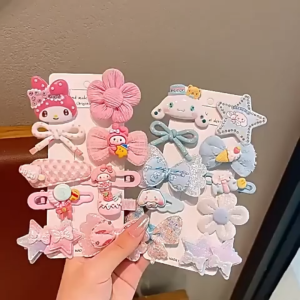 Klip Rambut Kuromi Kanak Perempuan Aksesori Rambut Kartun Comel Klip Rambut Bayi Klip Rambut Sisi Set Kuromi Hair Clips For Girls Cute Cartoon Hair Accessories Kids Hairpin Bangs Clip Baby Side Hair Clip Set 女童库洛米卡通发夹小女孩头饰刘海碎发夹儿童侧边不伤发bb夹发饰 H170