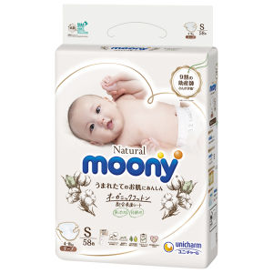 Bỉm tã Moony Natural Nội Địa / Nhập Khẩu Chính Hãng - Dán/Quần Đủ Size NB63/S58/M46/L36/XL32