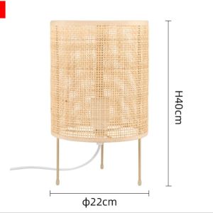 Đèn Sàn Mây Đan Bắc Âu Thanh Lịch Trang Trí Phòng Khách & Phòng Ngủ