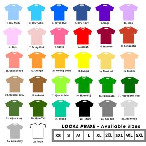 (Grosir) Kaos Polos Oblong Pendek Premium Local Pride Cotton Combat 30s - S-XL