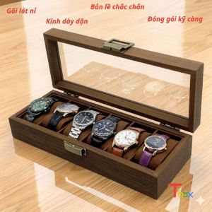 HÀNG CÓ SẴN - MIỄN PHÍ SHIPHộp đựng đồng hồ hộp trưng bày 12 chiếc đồng hồ bằng gỗ cao cấp sang trọng