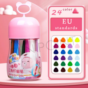 FUNPOINT 36/24/12 Colors Plastic Crayons Painting Non-Toxic Not Drty Hand Drwing Art Coloing Set