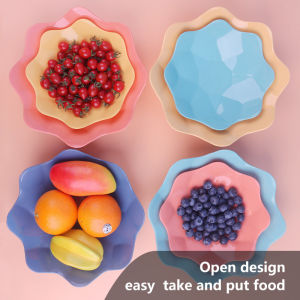 【COD】Creative Diamond Shape Candy Snacks Nuts Dry Fruits Plastic Plate Large Capacity Snack Dishes Bowl Party Home Office Food Tray