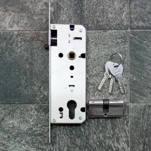 Mesin Kunci Pintu Rumah & Set Komplit Anak Kunci Ukuran Besar Stainless Steel