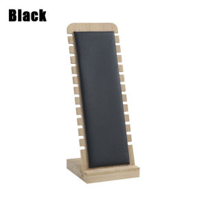 Ring Earrings Jewelry Display Stand Necklace Storage Tray Bamboo Jewelry Organizer Showcase