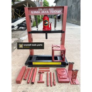 Alat press MULTIFUNGSI MURAH pres press velg pelek racing ruji segitiga rajawali as shock depan arm stang seher