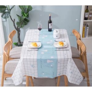 Khăn trải bàn PVC C17 chống thấm nước phối màu hiện đại TTNTC17