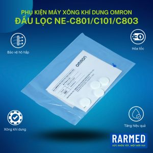 Phụ kiện 5 miếng đầu lọc khí vào máy xông khí dung Omron NE-C801/C101/C803