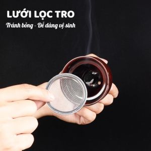 Cốc xông ngải cứu gốm sứ 2 lớp – hỗ trợ giảm đau mỏi vai gáy làm ấm cơ thể