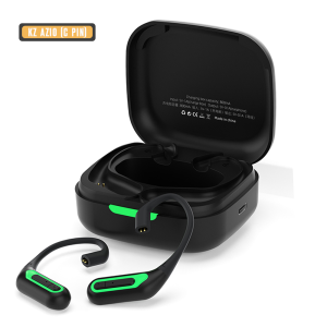 KZ AZ10 Bluetooth V5.2 aptX/TWS + Earbuds Hook with Mic Support/50 Hours Playback and APP Control for Standard 0.75/0.78mm 2PIN Connector
