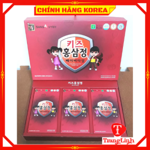 Hồng sâm baby Sanga hàn quốc chính hãng hộp 30 gói - Nước hồng sâm trẻ em tăng chiều cao phát triển trí não tranglinh