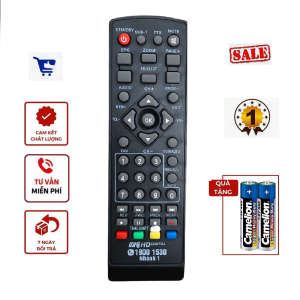 Điều khiển đầu thu VTC HD-T201 hàng tốt zin theo máy - TẶNG KÈM PIN