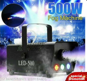 [SG Stock] 500W LED Fog Machine | Wireless Remote Control | 12 Colors & Strobe Effect | 4-Min Fast Warm-up Smoke Machine for Party Wedding Stage & DJ Club