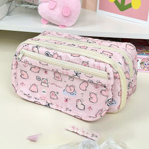 clu Haikyuu!! Capybara Pochacco Cartoon Anime Pencil Case Student Large Capacity Stationery Bag Multi layer Storage Bag ulc