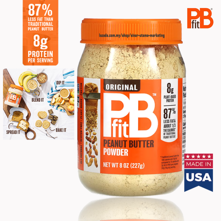 🇺🇸 Peanut Butter Powder PBfit, Original 87 Less fat, Plant based