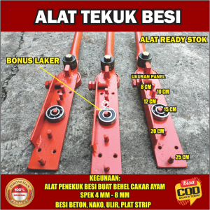 Alat Tekuk Besi Beton Penekuk Besi Begel Cakar Ayam Spek 4 6 8 mm Besi Beton Nako Ulir
