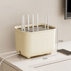 ZENi Wifi Router Management Box | Cable Storage Box For Wifi Modem Router and Socket Extension