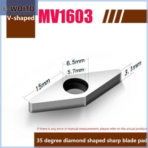 【E-WOITD】 แผ่นเครื่องมือ10ชิ้นปะเก็นใบมีด NC เปิดบาร์เครื่องมือแผ่นเครื่องมือ Mv1603 Mt1603 Mw0804เครื่องมือ CNC