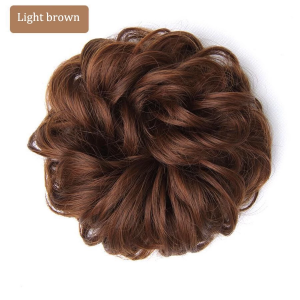 Hair Bun Ball Wig Bridal Head Behind Hair Extension Natural Invisible Chignon for Women